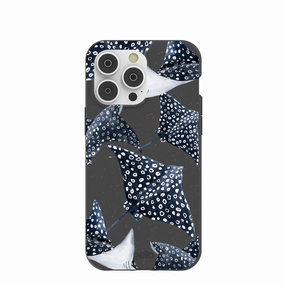 Refined Edge Polished Layer Black Midnight Rays iPhone 14 Pro Max Case