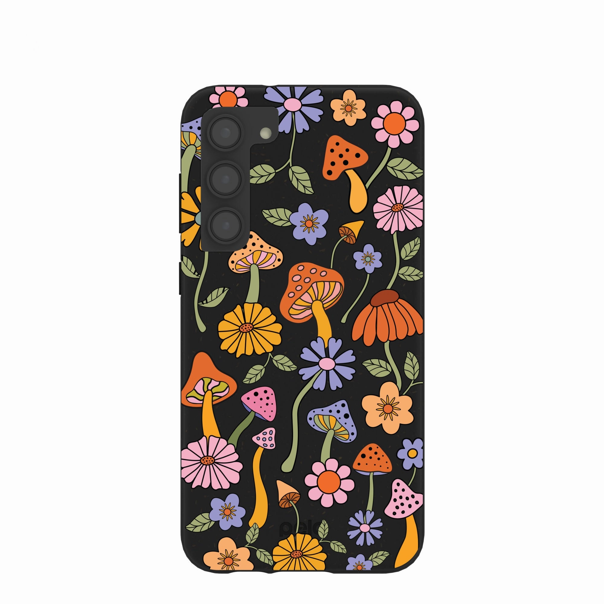 Black Midnight Shrooms Samsung Galaxy S23 (Plus) Case Soft Texture