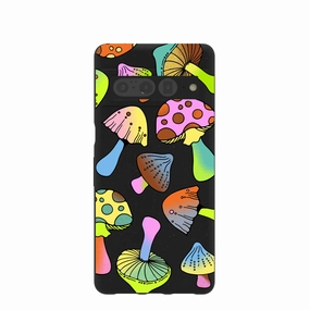 Daily Durability Minimal Edge Black Mushroom Party Google Pixel 7 Pro Case