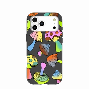 Luxury Build Black Mushroom Party iPhone 17 Pro Max Case