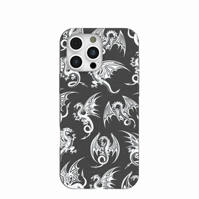 Grip Enhanced Black Mythical Dragons iPhone 16 Pro Max Case