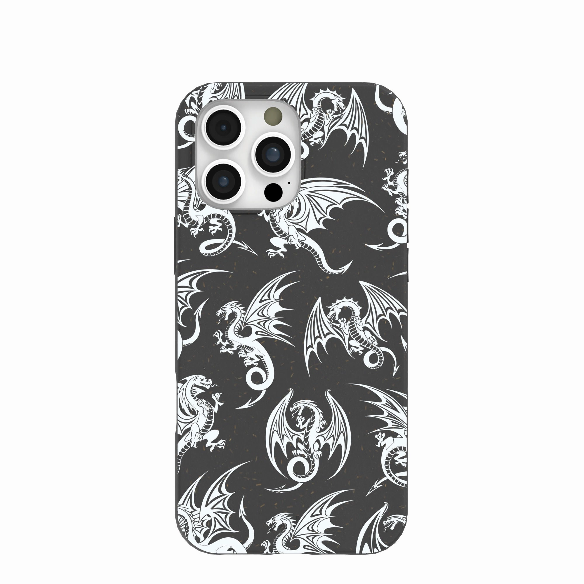 Grip Enhanced Black Mythical Dragons iPhone 16 Pro Max Case