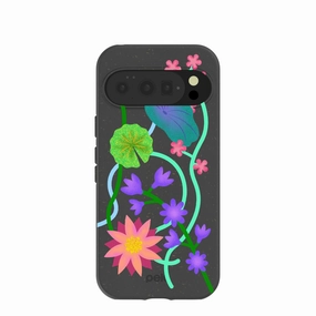Black Neon Garden Google Pixel 10/10 Pro Case Practical Design Textured Surface
