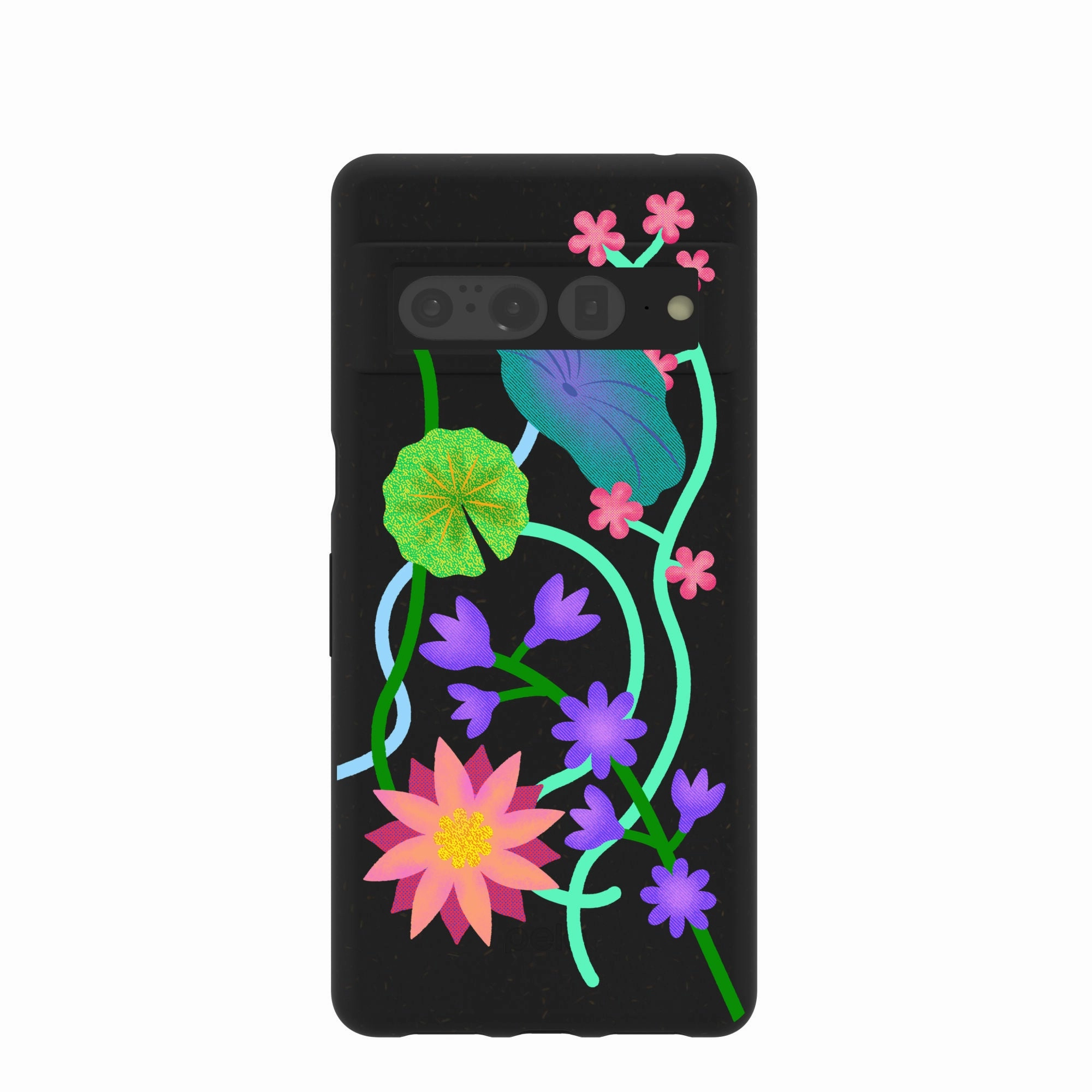 Black Neon Garden Google Pixel 7 Pro Case Matte Pattern Layer Futuristic style