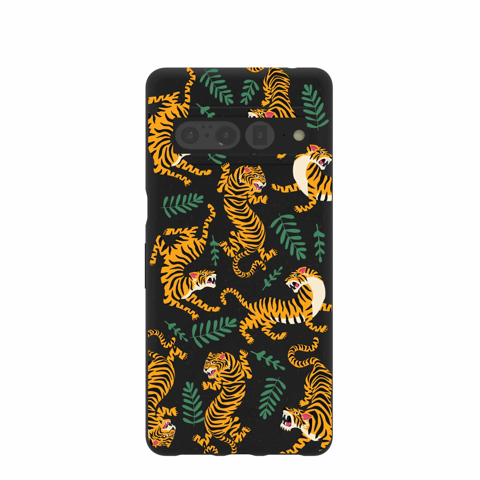 Black Playful Tigers Google Pixel 7 Pro Case Refined Shield Comfort Style