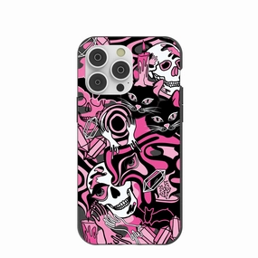 Premium Surface Flexible Detail Black Spellbound Ghouls iPhone 14 Pro Max Case
