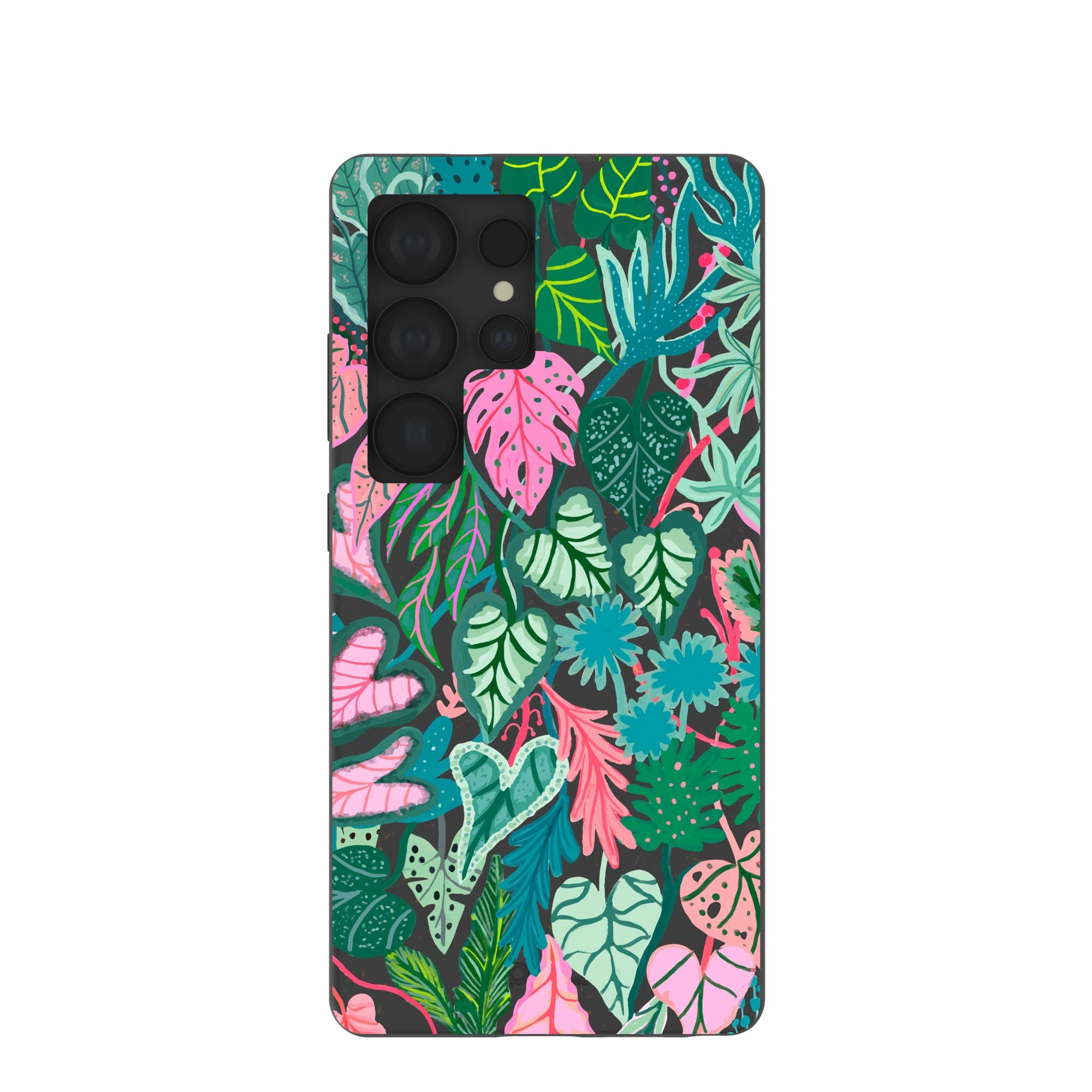 Black Tropic Noir Samsung Galaxy S25 Ultra Case Wireless Compatible