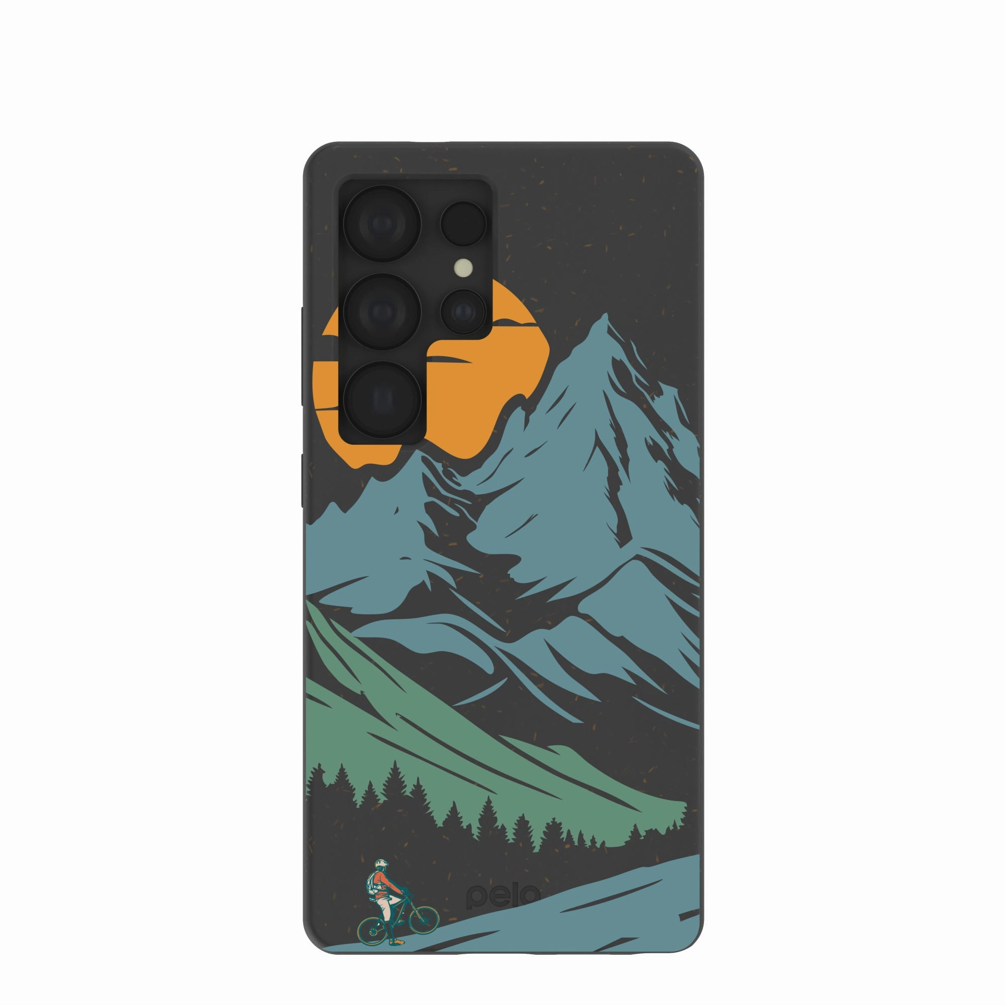 Smooth Look Black Vintage Peaks Samsung Galaxy S25 Ultra Case