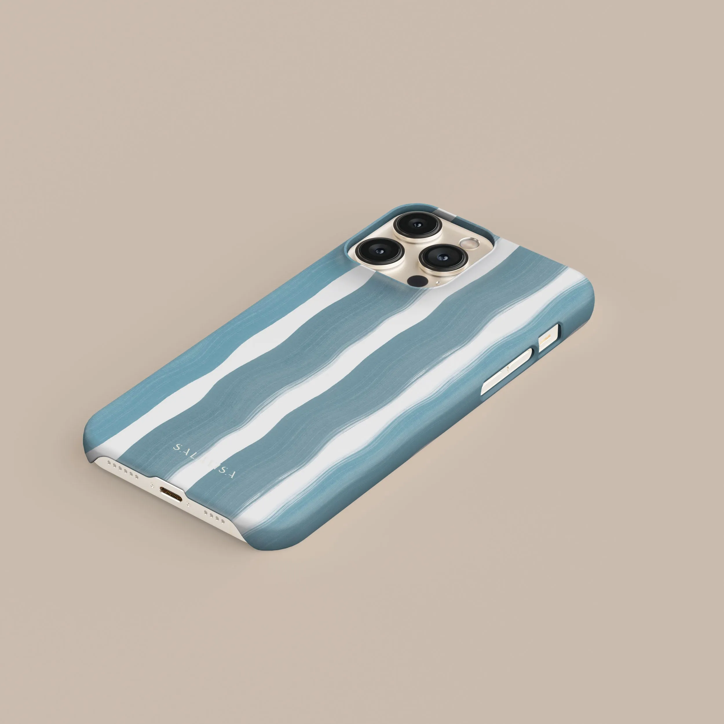 Enhanced grip Comfort Finish Layer Blue Currents Phone Case