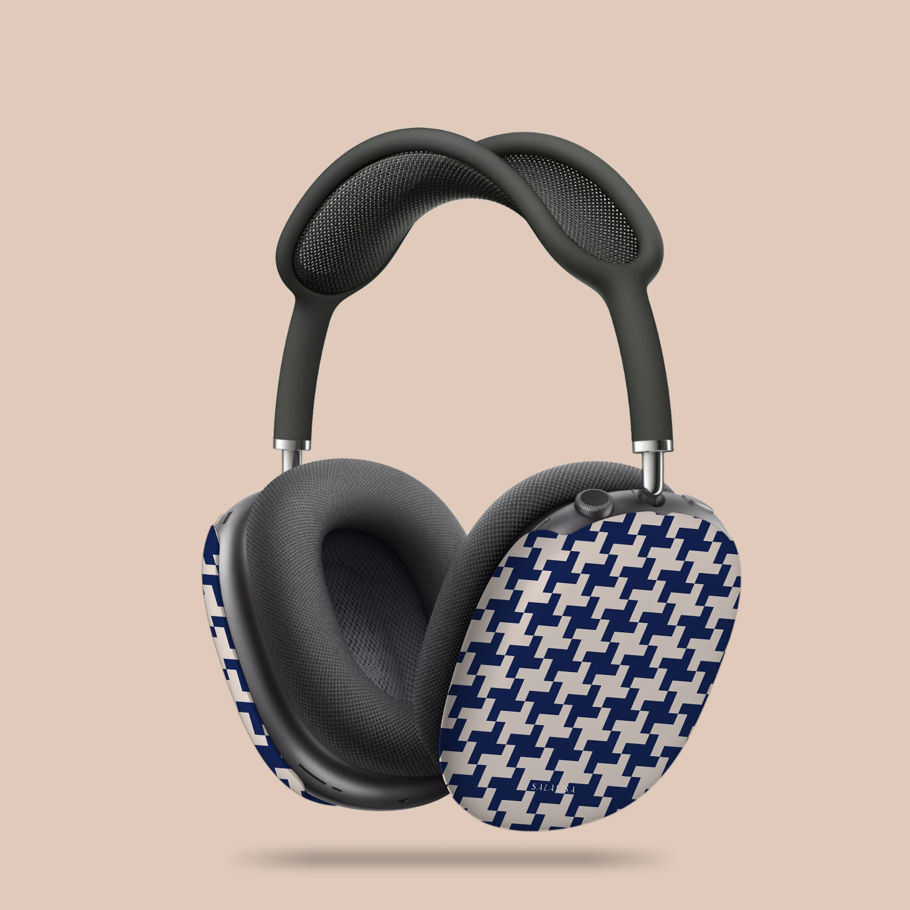 Cute Portable Pouch Blue Glen Plaid AirPods Max Case