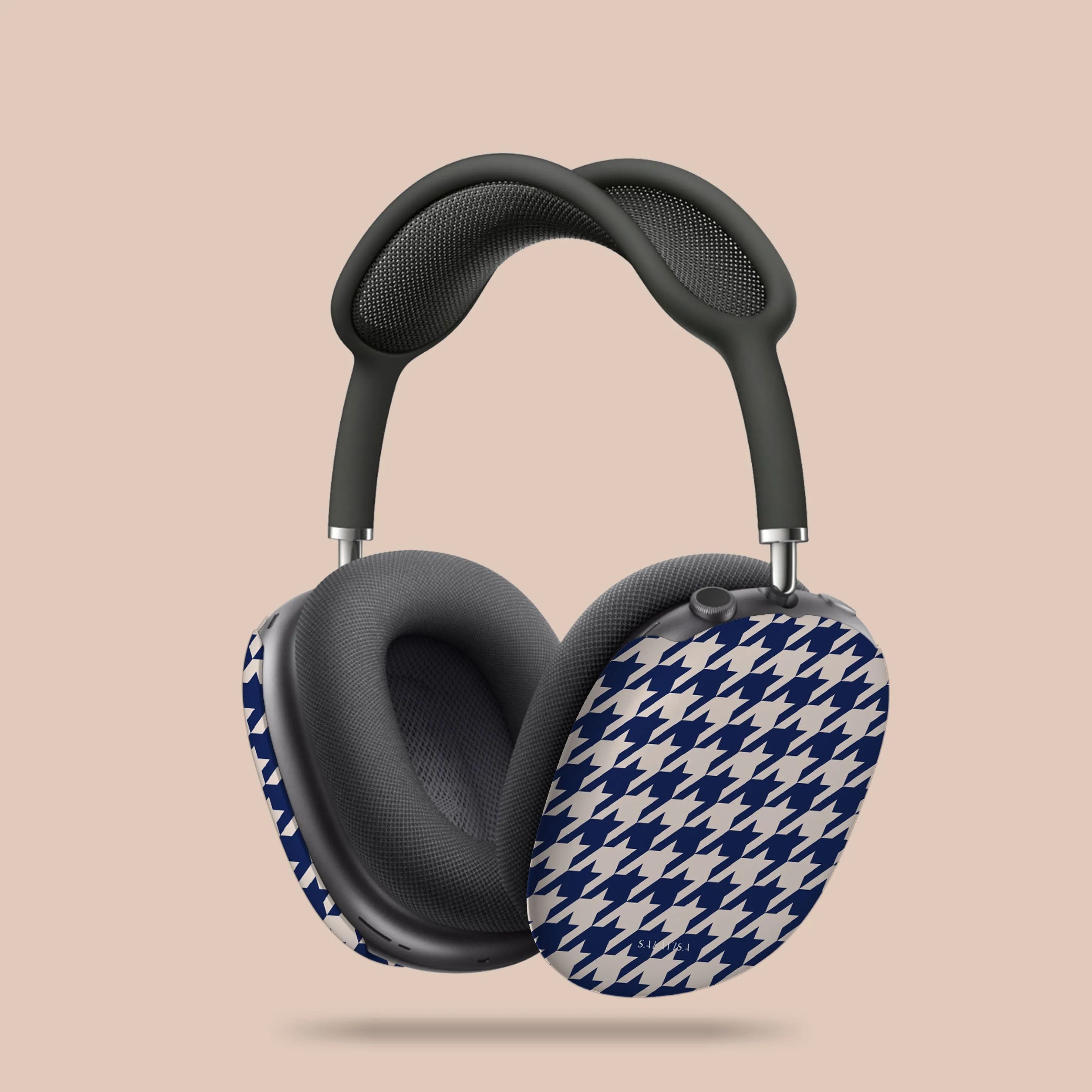urban commute airpods case Blue Houndstooth AirPods Max Case