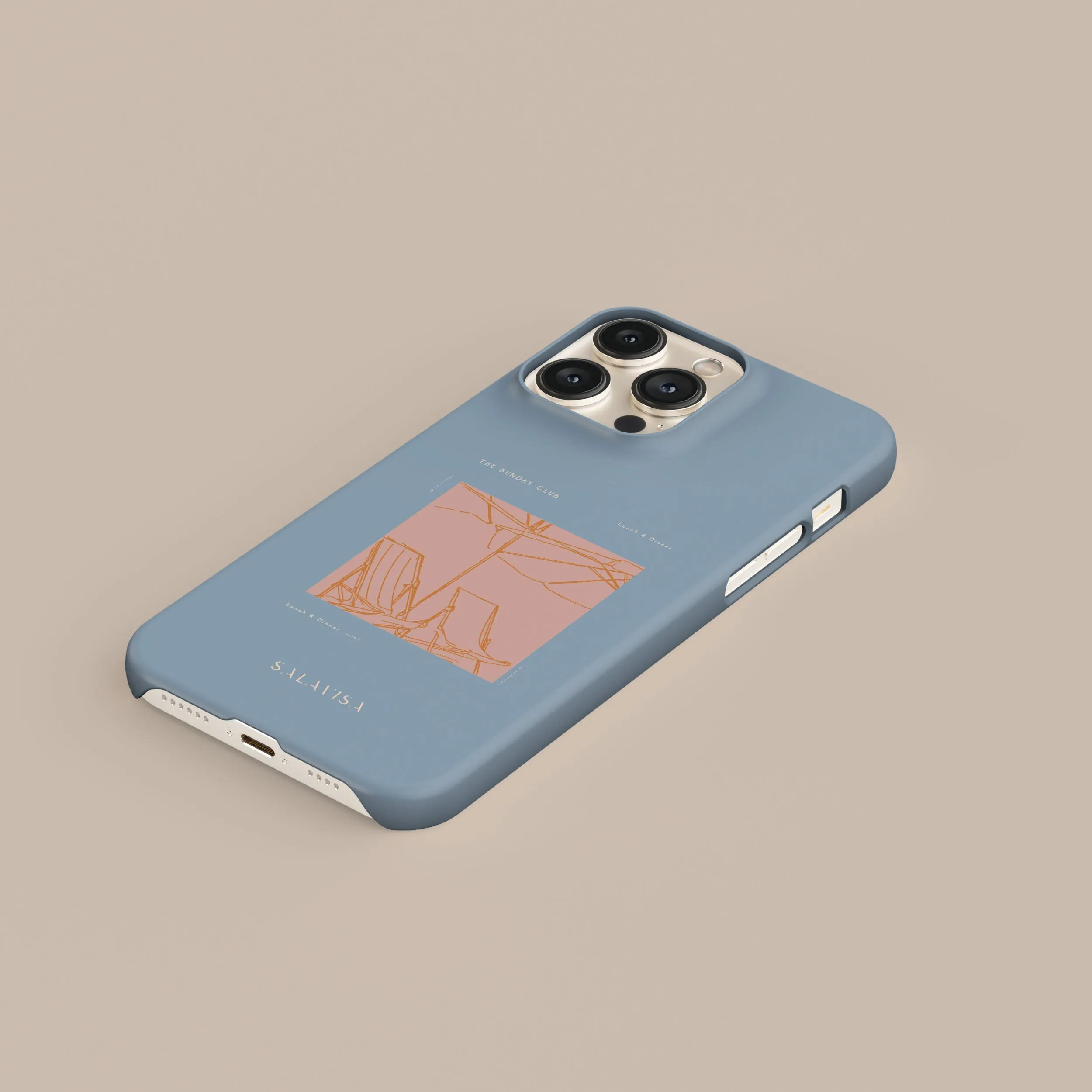 Blue Sunday Club Phone Case Dust proof
