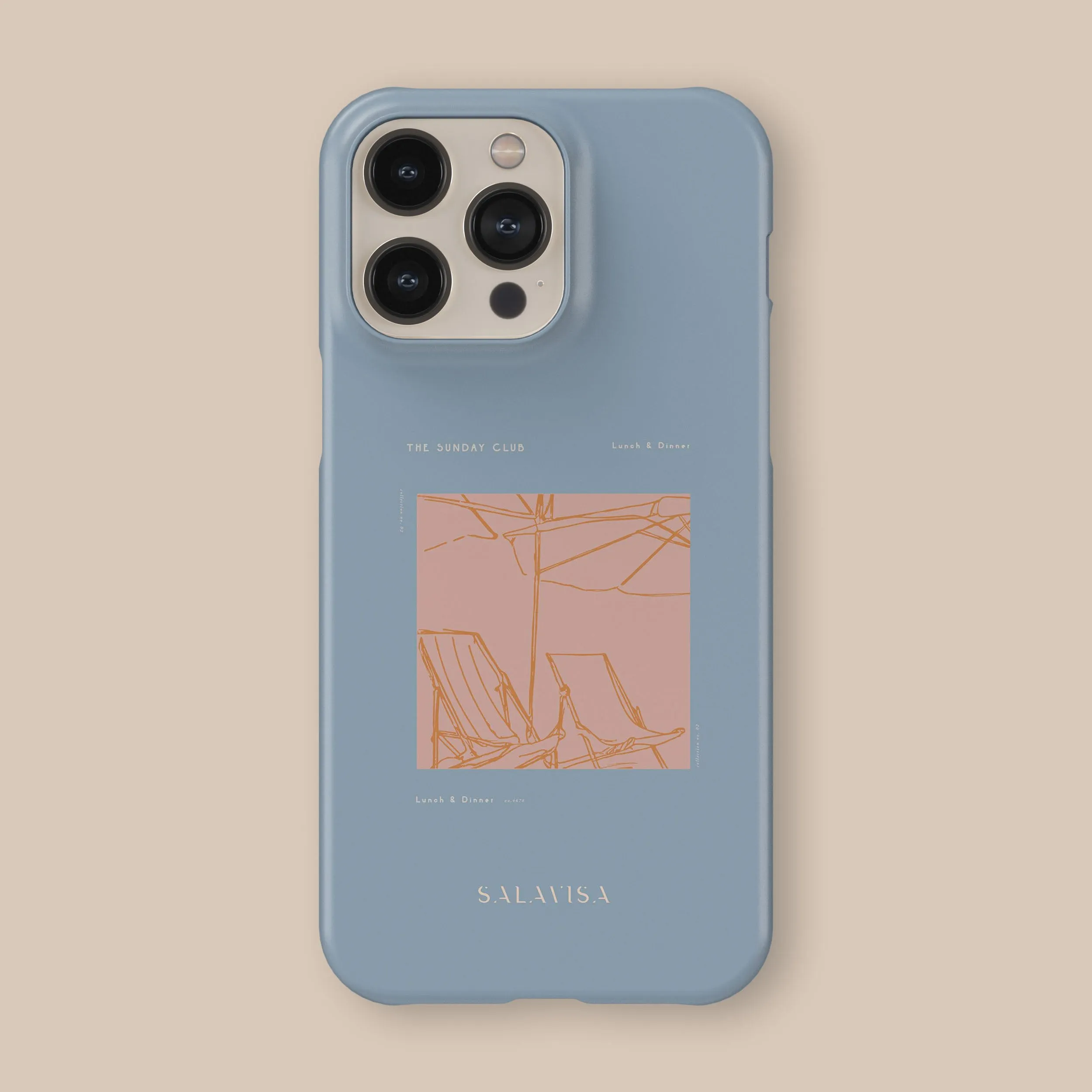 Smooth Pattern Blue Sunday Club Phone Case