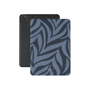 modern thin case Easy Carry Blue Zebra iPad Case