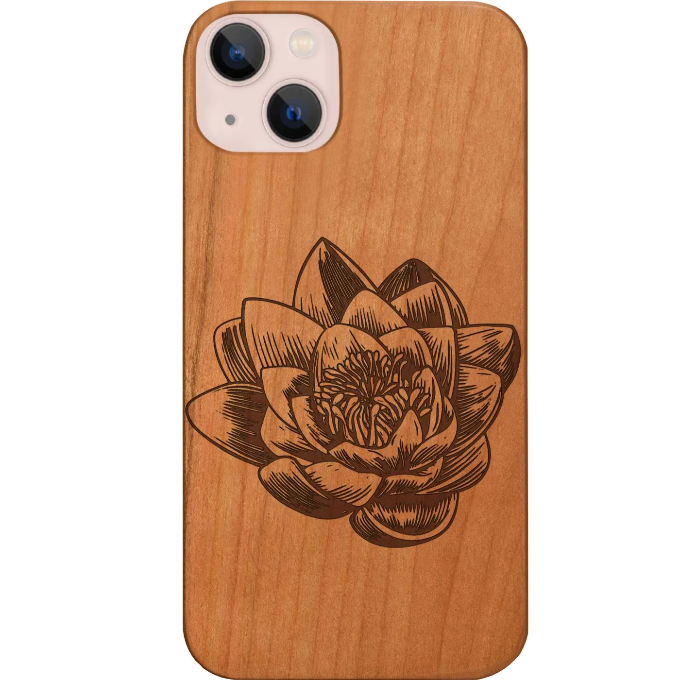 Lotus Flower - Engraved Phone Case Lightweight Feel