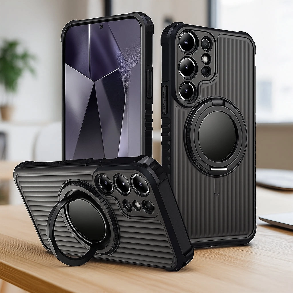 Bolt Clad Magnetic Kickstand Case - Samsung Colorful Pattern Creative Style