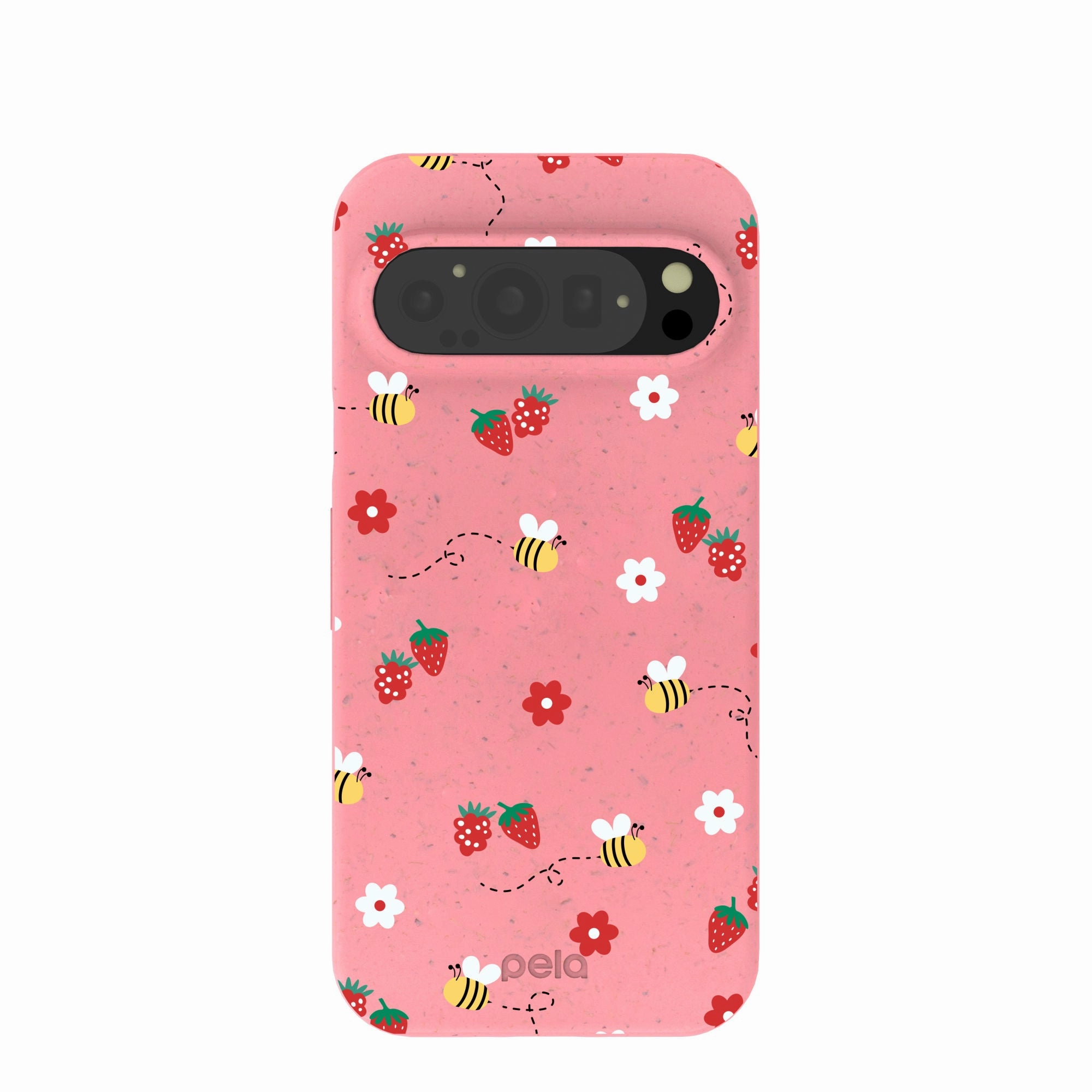 Desk Companion Bubblegum Pink Bees n Berries Google Pixel 9/9 Pro Case