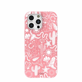 Bubblegum Pink Coastal Rodeo iPhone 16 Pro Max Case Protective Lining