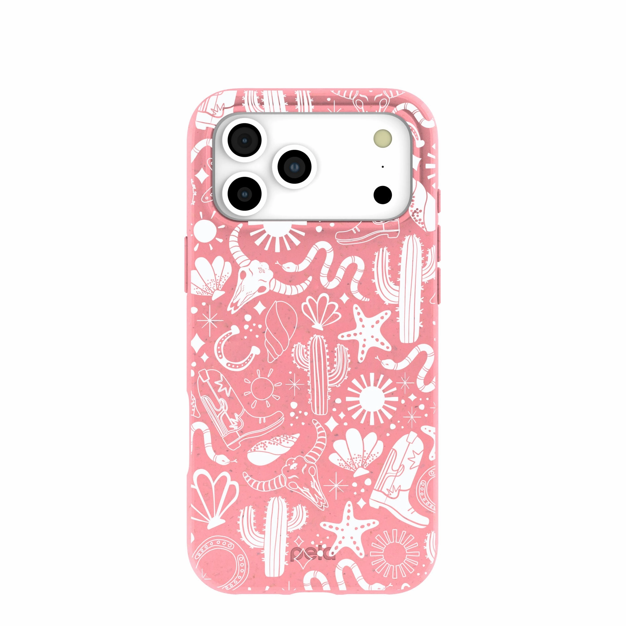Bubblegum Pink Coastal Rodeo iPhone 17 Pro Max Case Modern Function