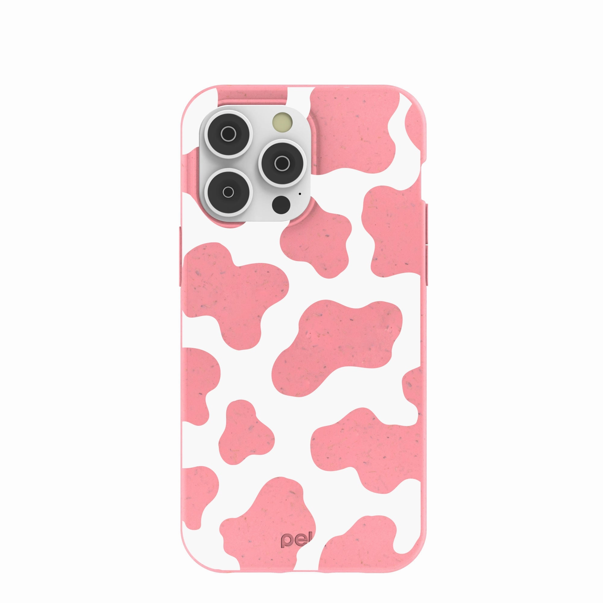Bubblegum Pink Cow iPhone 14 Pro Max Case Premium Shield