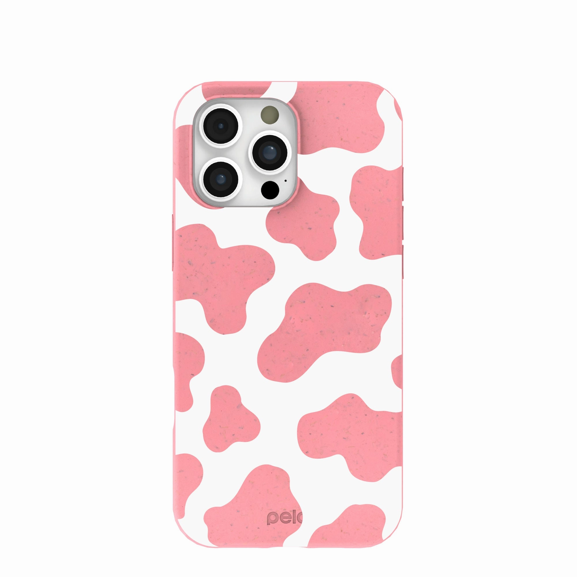Bubblegum Pink Cow iPhone 16 Pro Max Case Drop Shield Gradient Finish