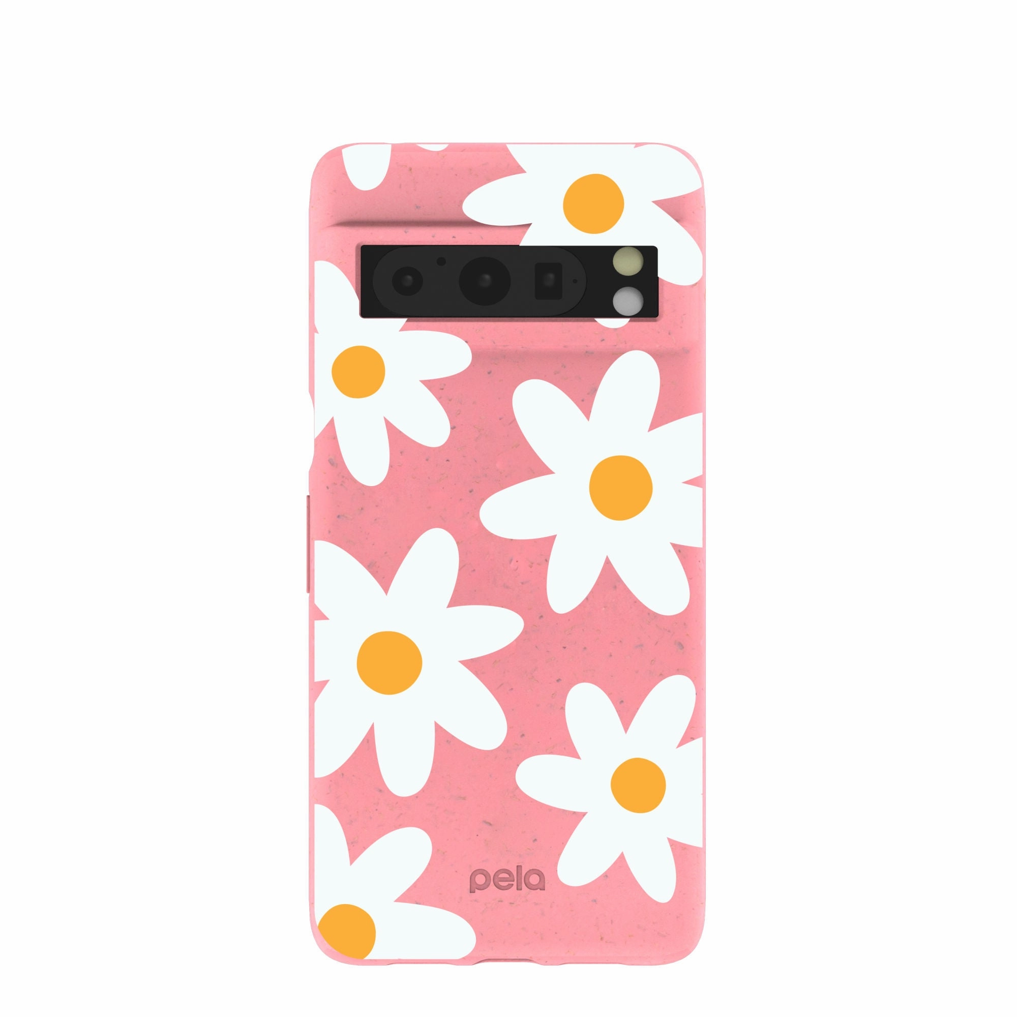 Bubblegum Pink Daisy Google Pixel 8 Pro Case Minimal Texture Layer Protective Form Fit