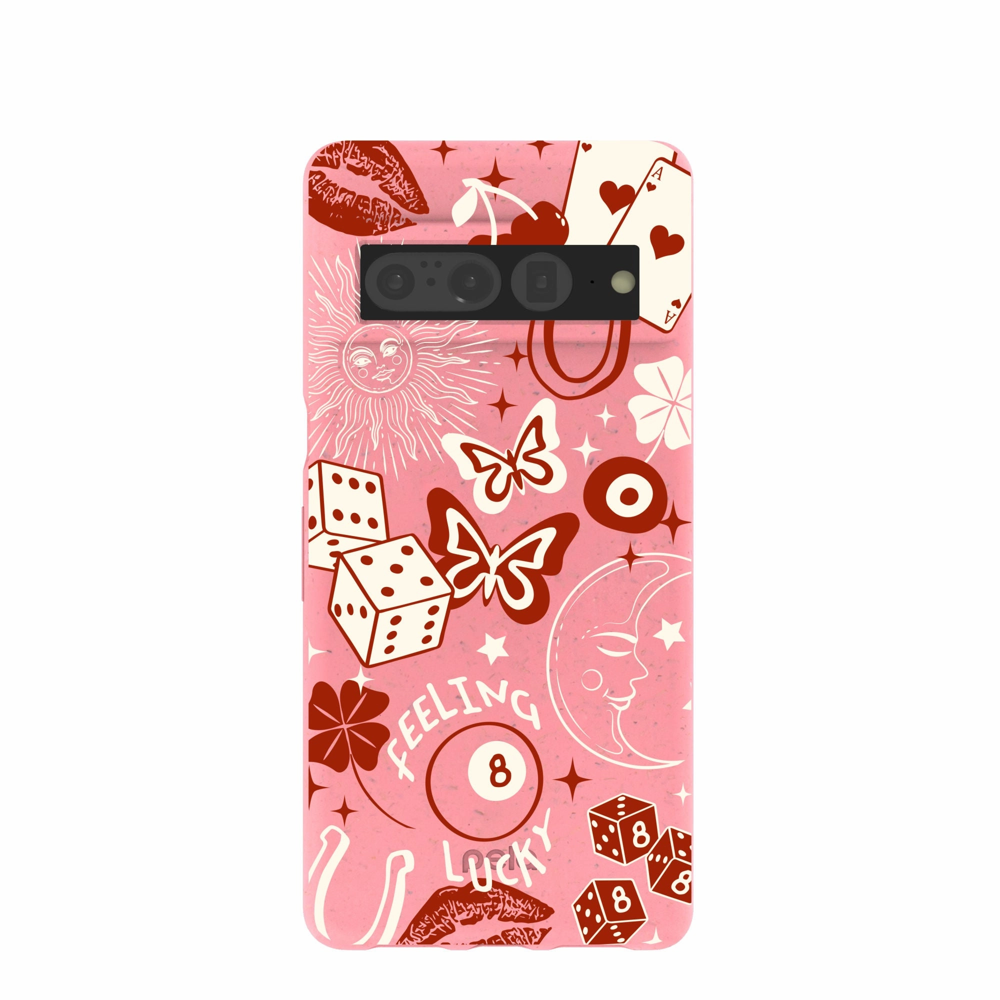 Portable Grip Bubblegum Pink Feeling Lucky Google Pixel 7 Pro Case