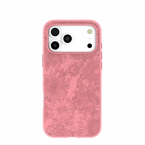 Hybrid Form Comfort Build Bubblegum Pink Flora iPhone 17 Pro Max Case