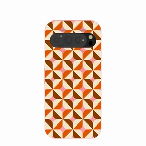 Soft touch layer Bubblegum Pink Groovy Tiles Google Pixel 9/9 Pro Case