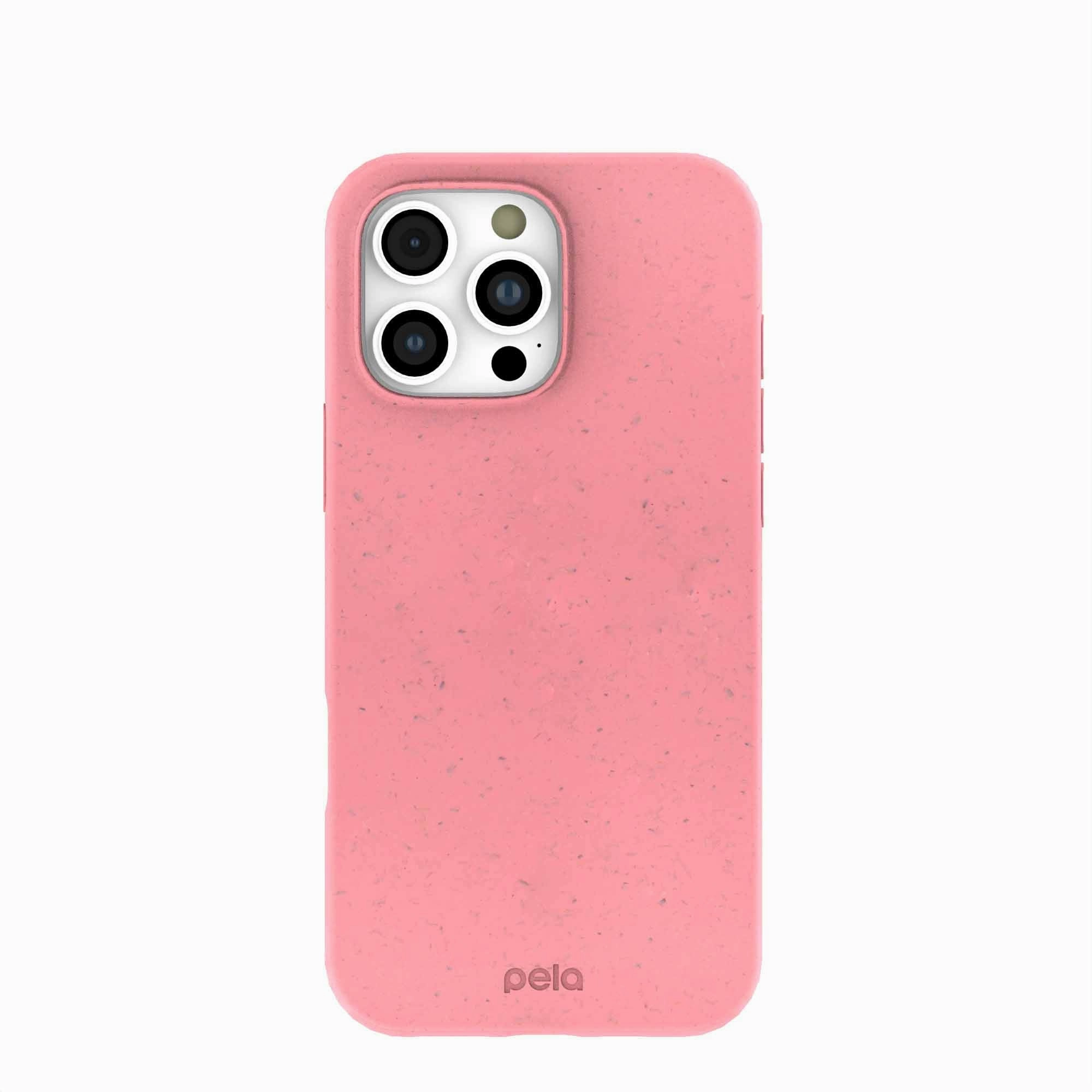 Bubblegum Pink iPhone 16 Pro Max Case Hybrid Finish Texture