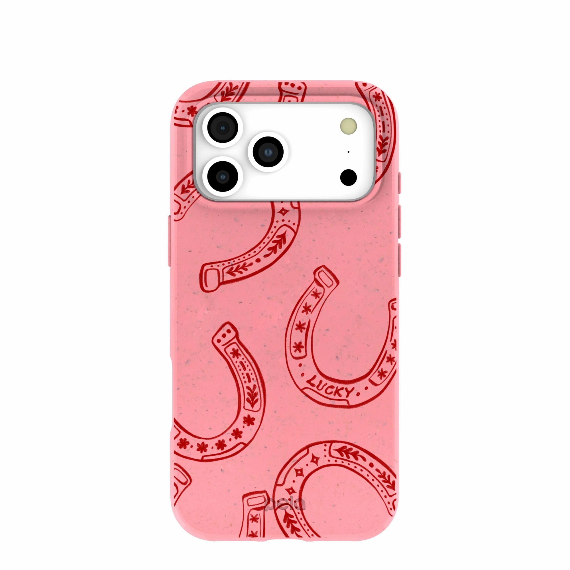 Bubblegum Pink Lucky Horseshoe iPhone 17 Pro Max Case Protective Quality