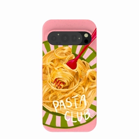 Bubblegum Pink Pasta Club Google Pixel 9/9 Pro Case Unique Artwork Daily Style