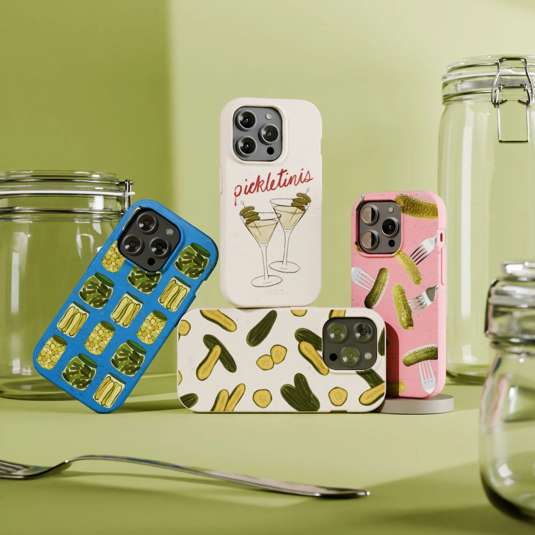 Bubblegum Pink Pickle Party iPhone 17 Pro Max Case Durable Pattern Unisex Design