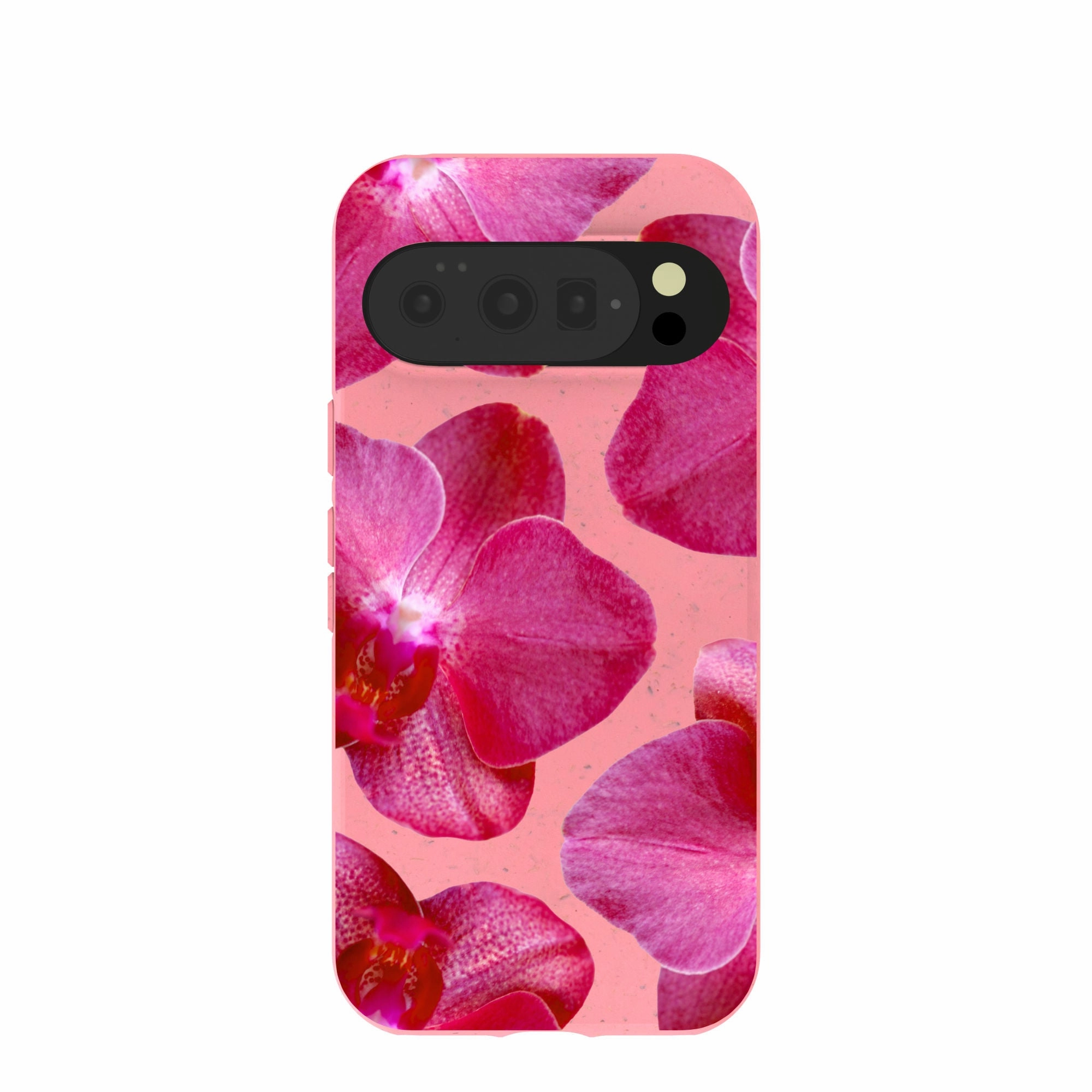 Soft Edge Texture Bubblegum Pink Pink Orchids Google Pixel 10/10 Pro Case