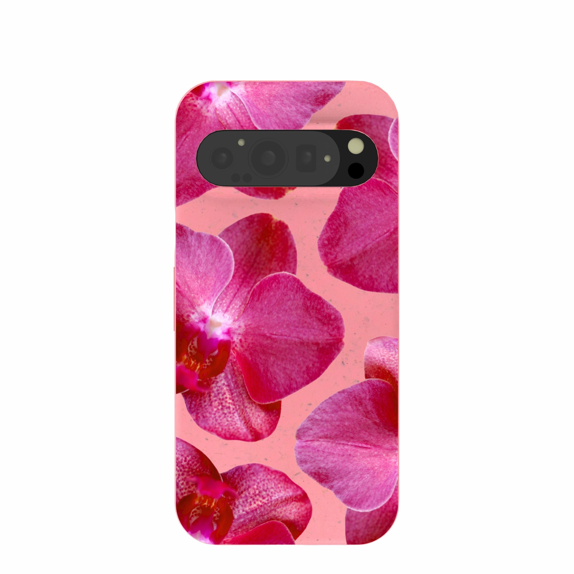Modern Frame Durable Edge Bubblegum Pink Pink Orchids Google Pixel 9/9 Pro Case