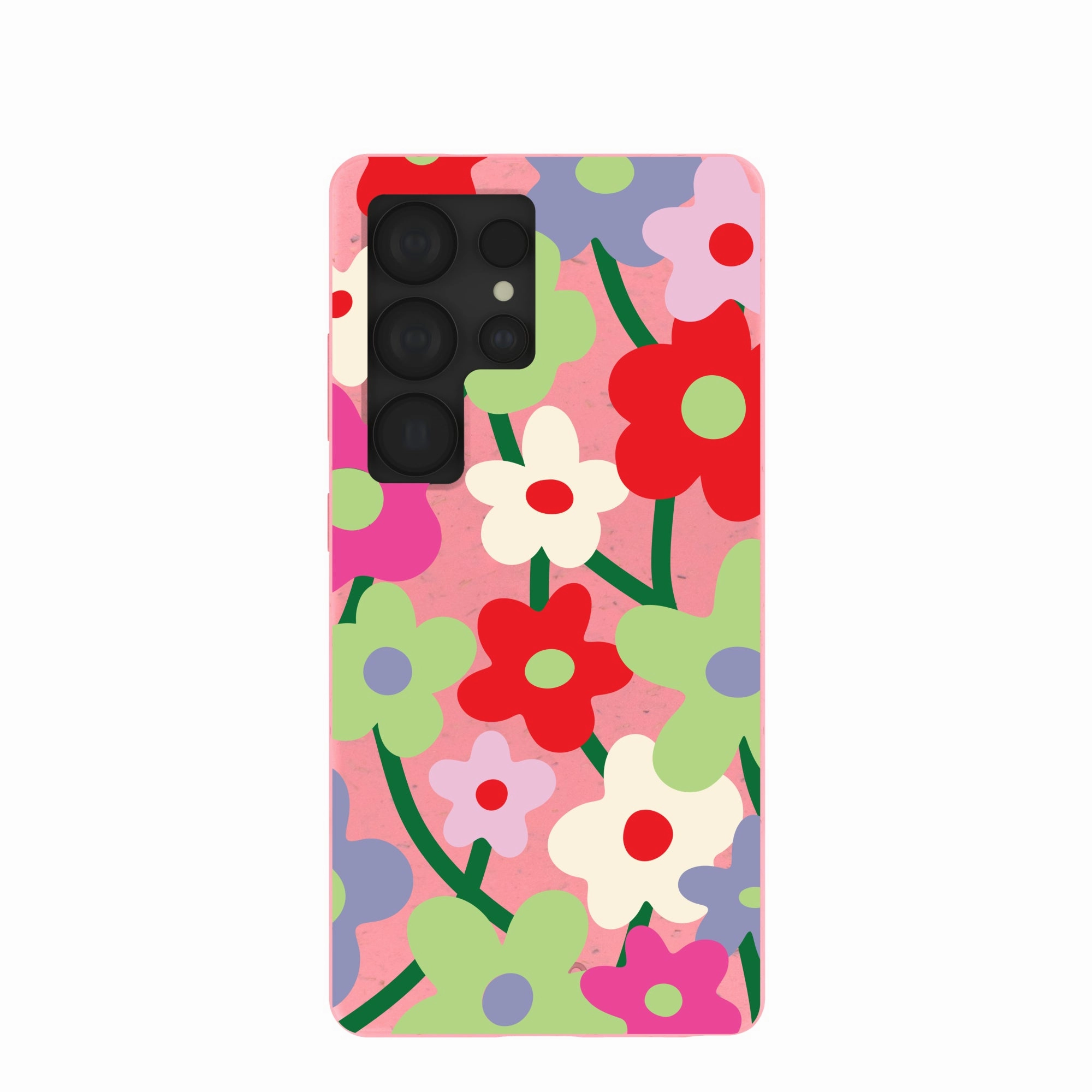 Shock Layer Bubblegum Pink Poppy Flora Samsung Galaxy S25 Ultra Case