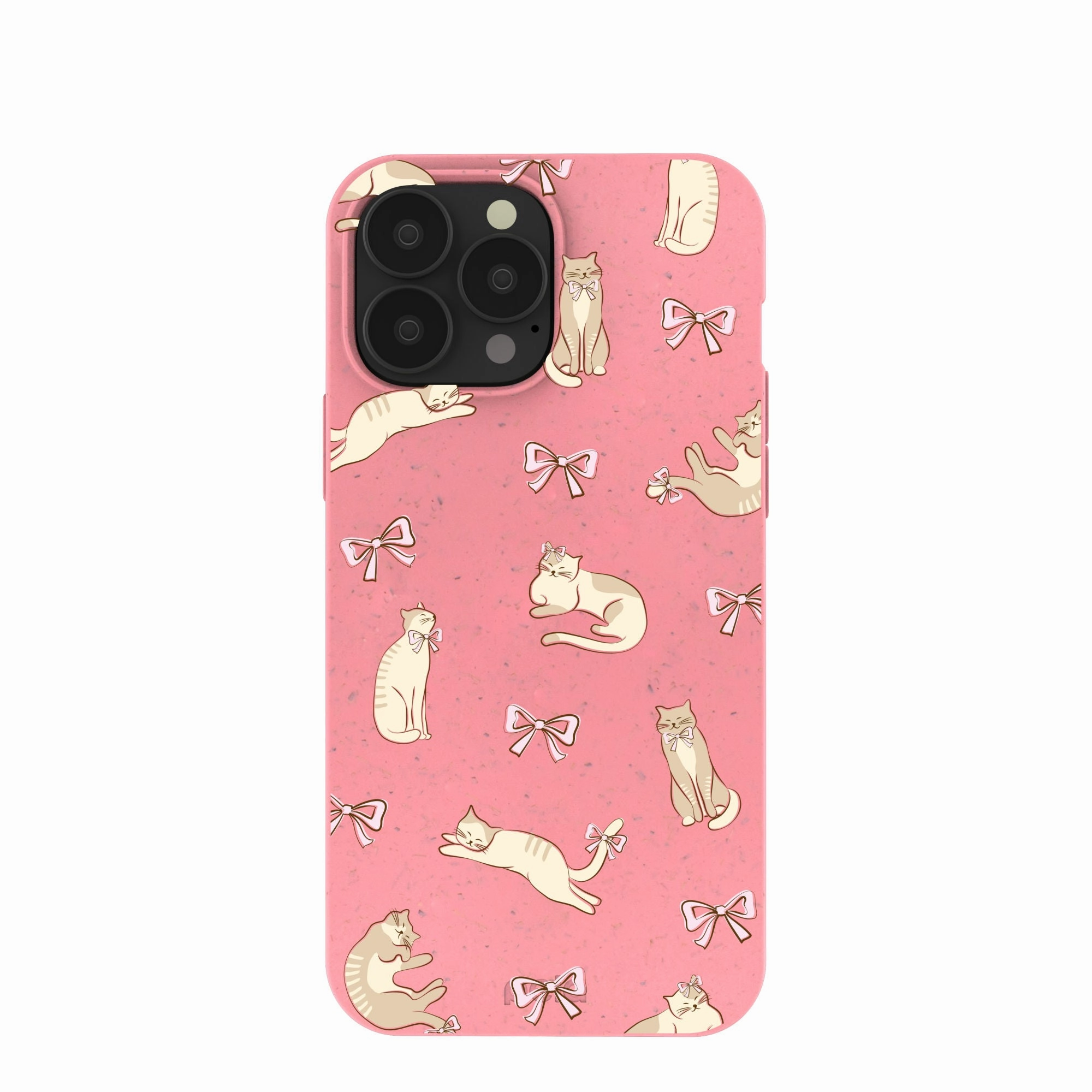 Bubblegum Pink Purrfection iPhone 13 Pro Max Case Strong protection Minimal Grip