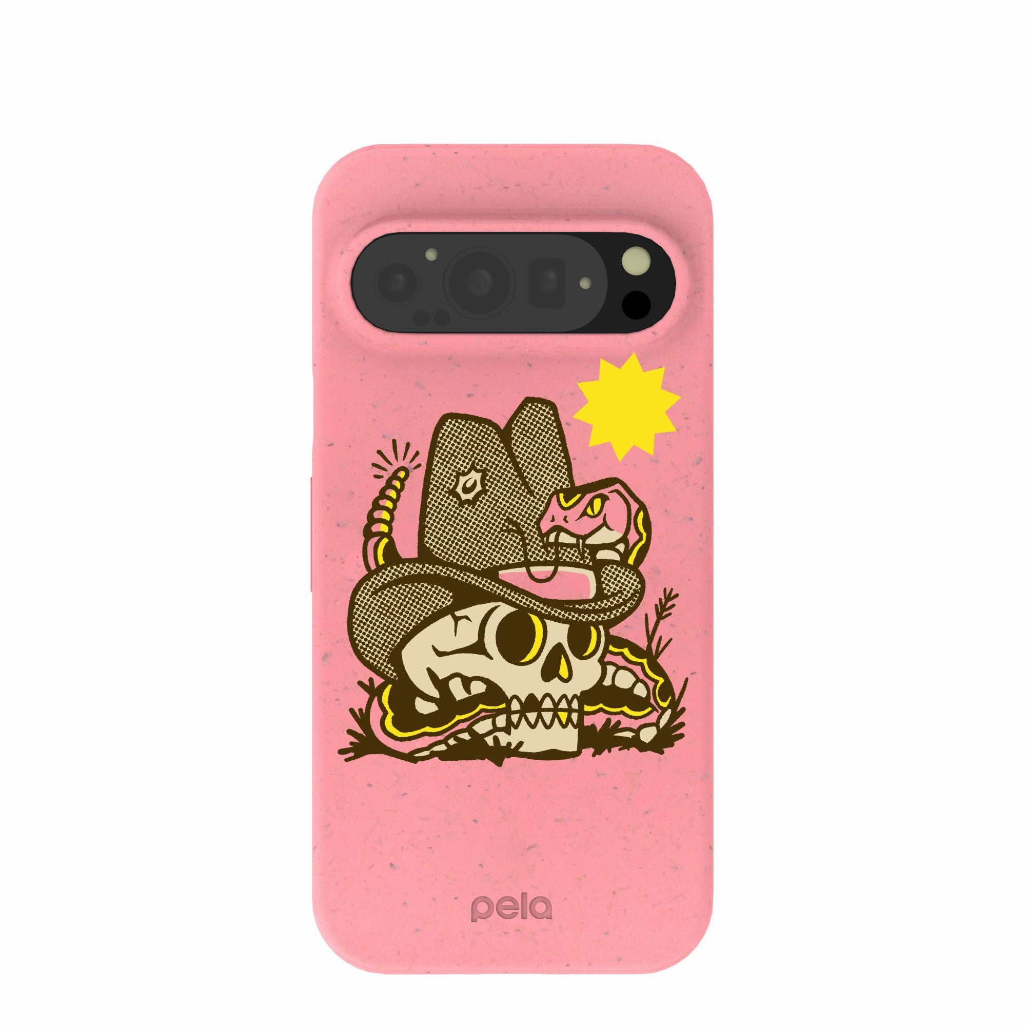 Bubblegum Pink Snakebite Google Pixel 9/9 Pro Case Hybrid Look