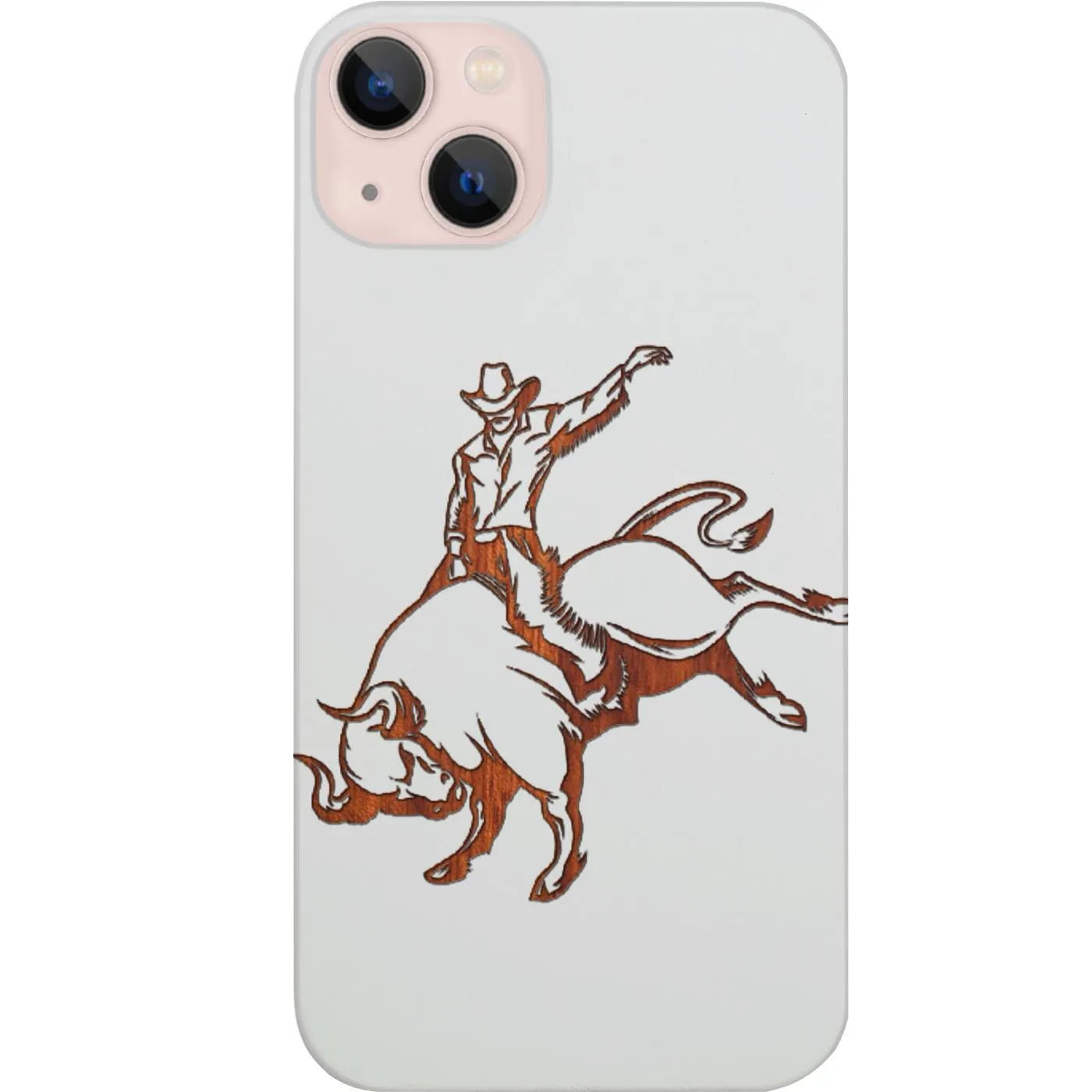 Elegant Finish Soft Feelings Bull Rider - Engraved Phone Case