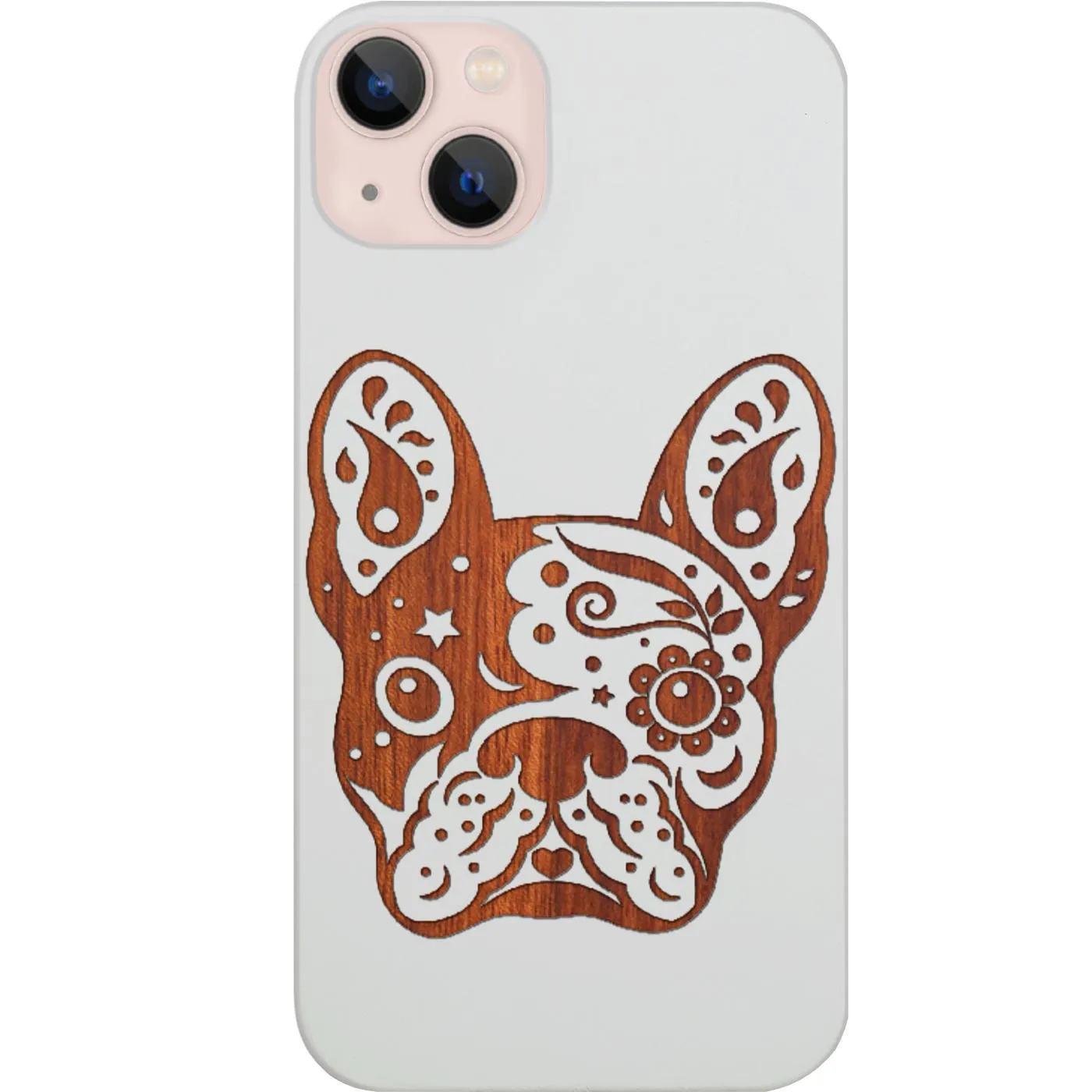 Bulldog - Engraved Phone Case Polished Finish Texture Slim Edge