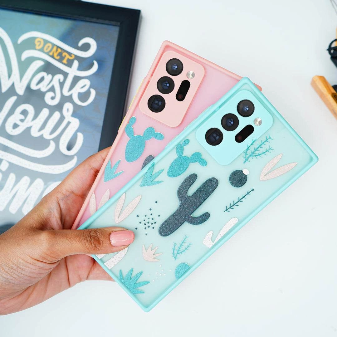 Stylish Finish Cactus Print Matte Finish Case - Samsung