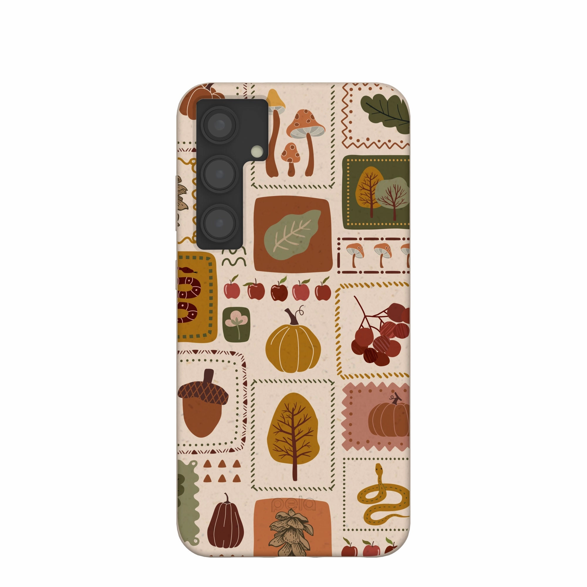 Durable Texture Seashell Autumn Patch Samsung Galaxy S24 (Plus) Case