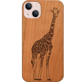 Soft Grip Finish Refined Style Giraffe - Engraved Phone Case
