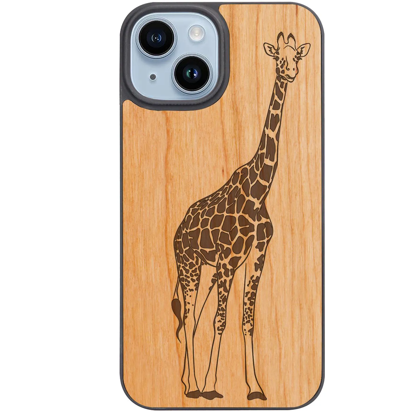 Elegant Shield anti fingerprint Giraffe - Engraved Phone Case