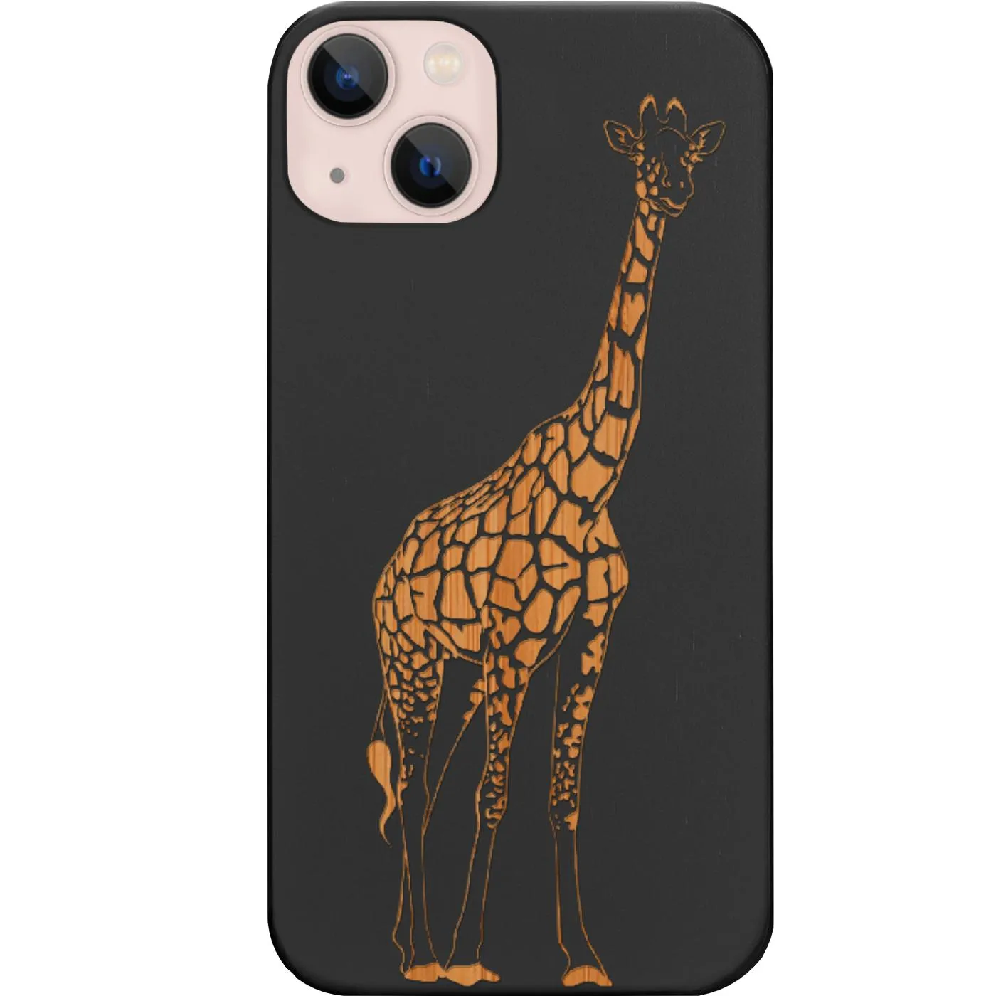 Metal Texture Giraffe - Engraved Phone Case