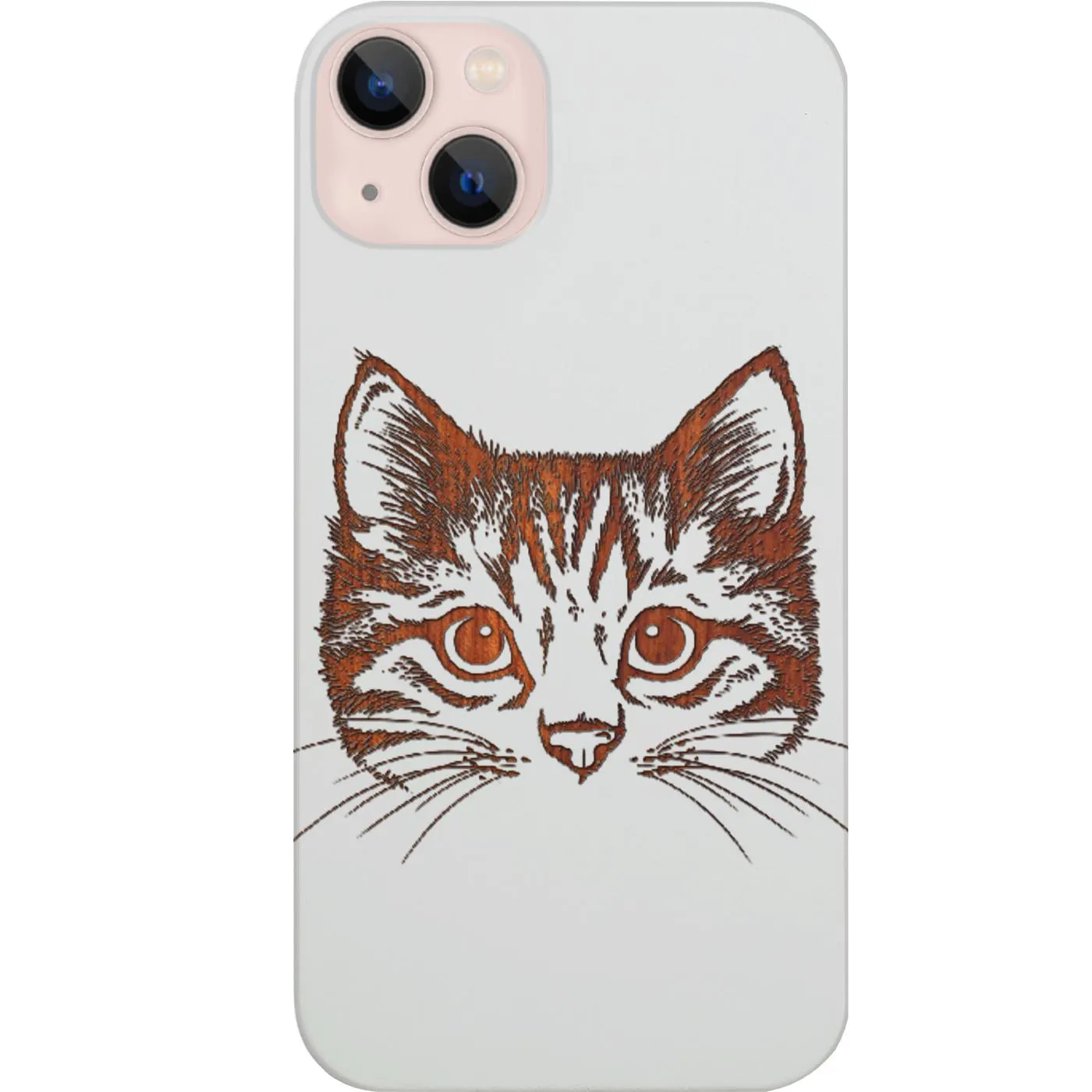 Cat Head - Engraved Phone Case Professional Look