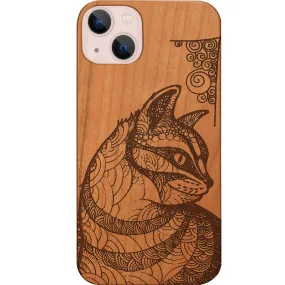 Magnetic Mount Flexible Pattern Cat Mandala 2 - Engraved Phone Case