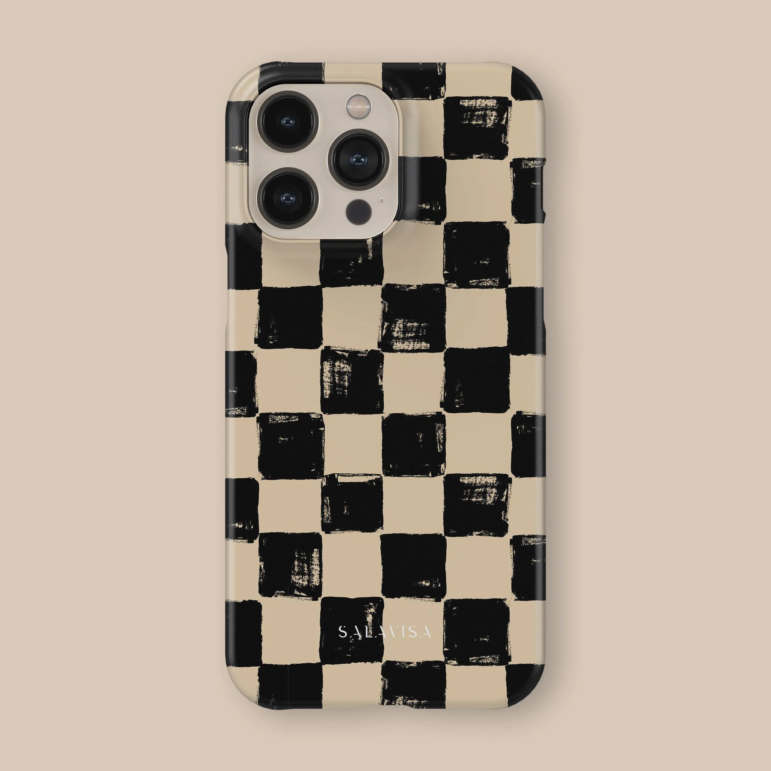 Chess Board Phone Case Smooth Grip Layer Protective Frame Design