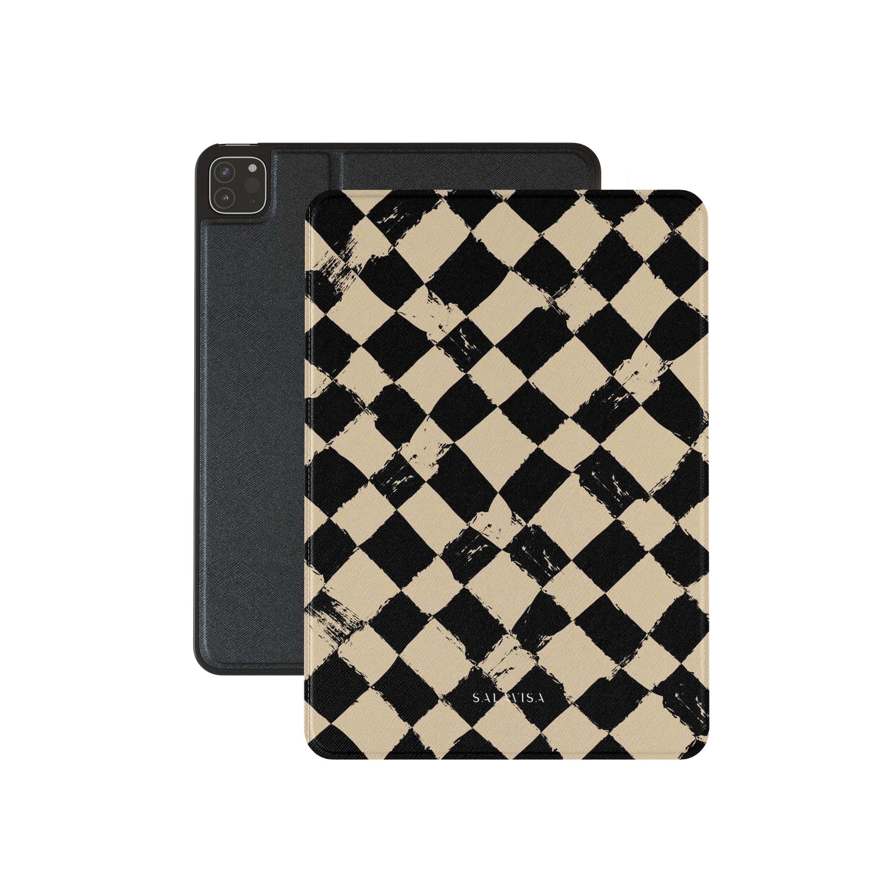 magnetic clasp cover Chess Cross Board iPad Case