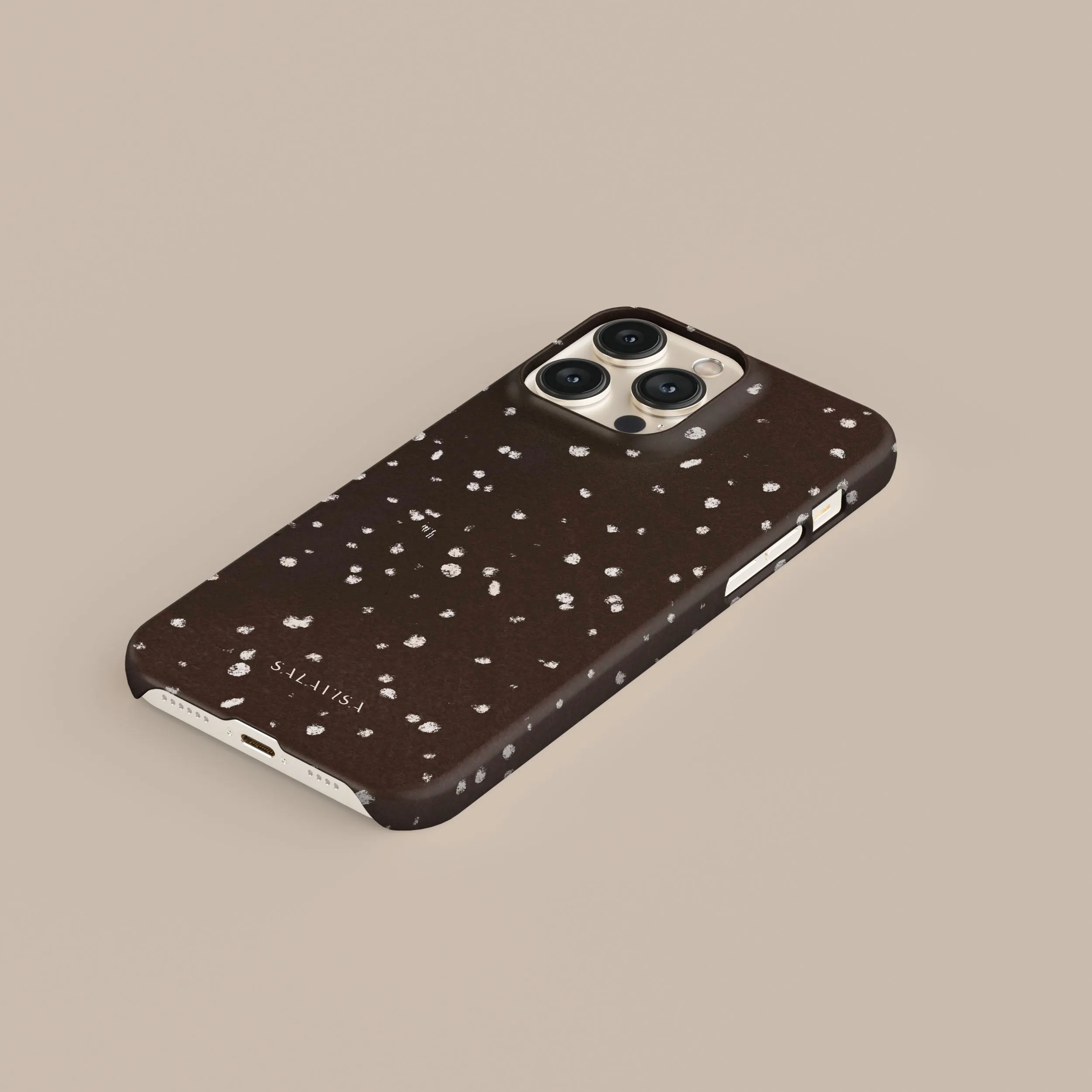 Minimal Grip Chocolate Dots Phone Case